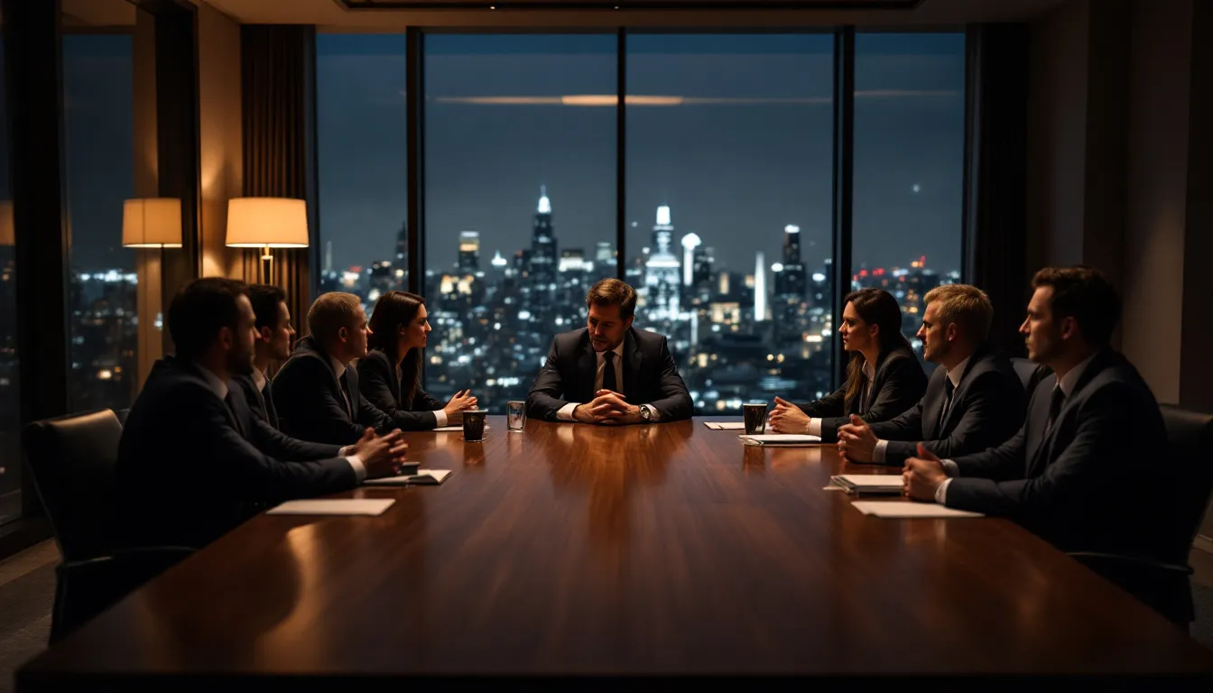 A team of employment attorneys collaborating on a case.