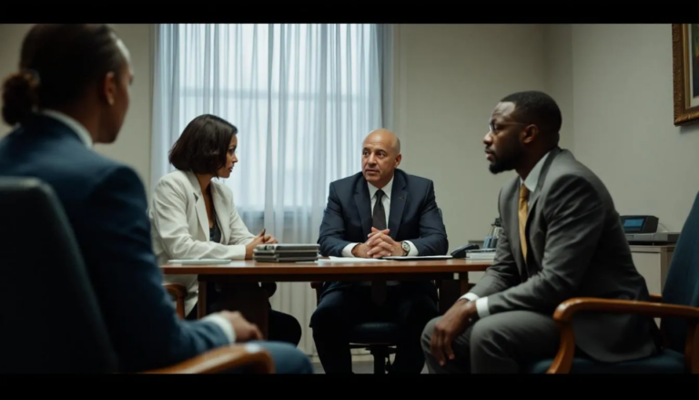 EEOC investigators conducting witness interviews during an investigation.