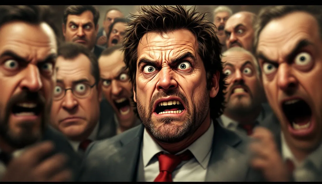 A promotional image for Horrible Bosses 2, featuring blurred characters from the film.